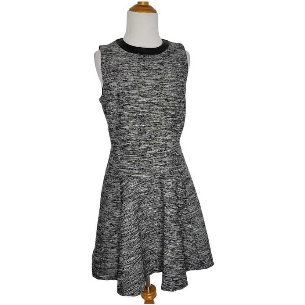 Madewell The Anywhere Dress Tweed Black Fit Flare… - image 2
