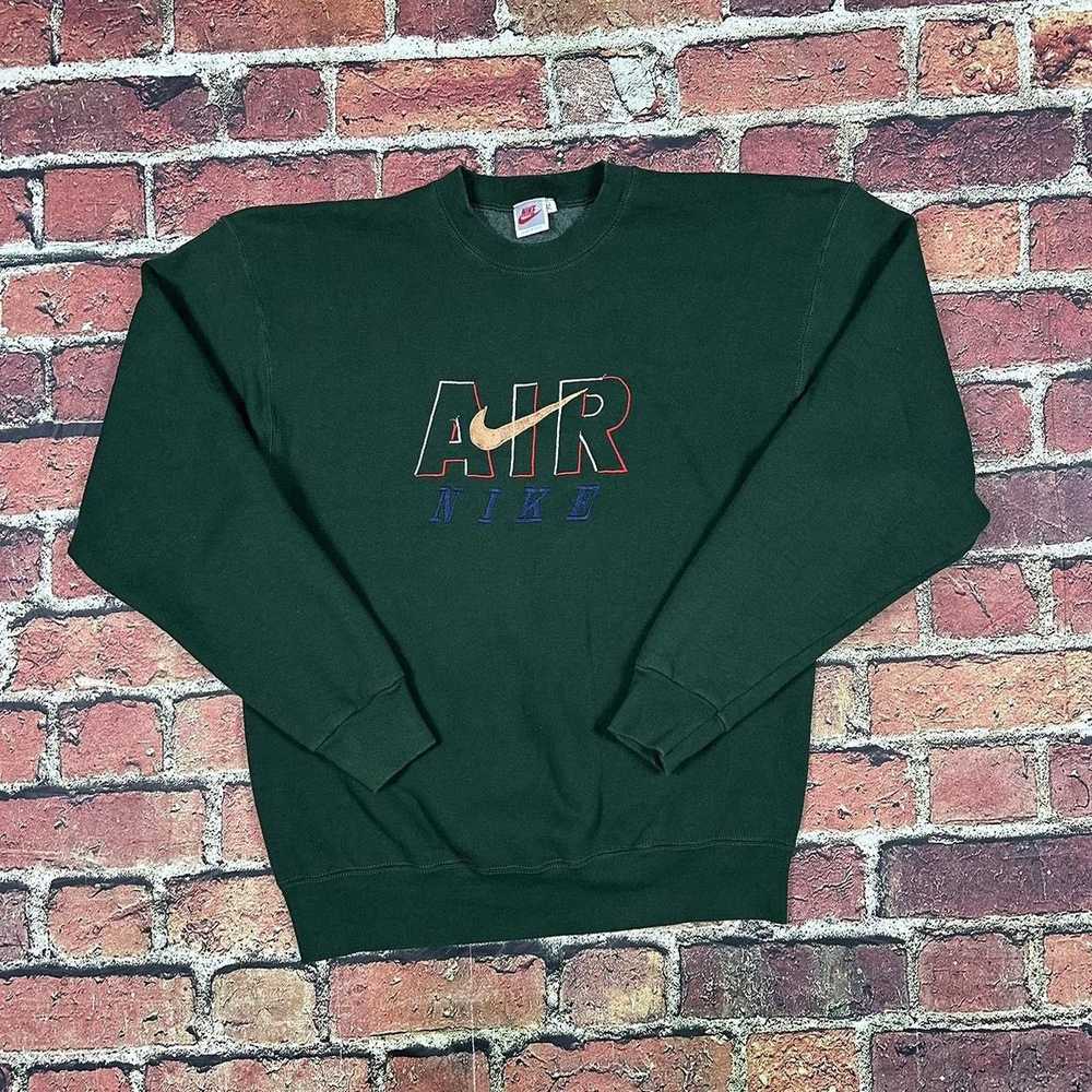 Nike × Vintage Vintage Nike Air Sweatshirt Center… - image 1
