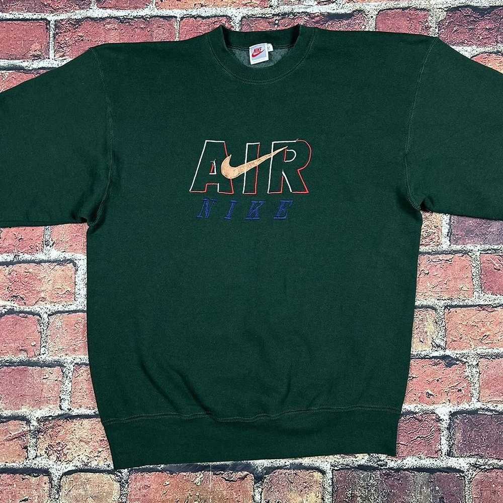 Nike × Vintage Vintage Nike Air Sweatshirt Center… - image 2