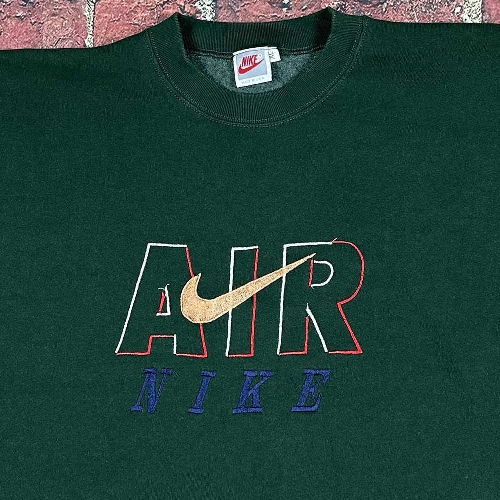 Nike × Vintage Vintage Nike Air Sweatshirt Center… - image 3