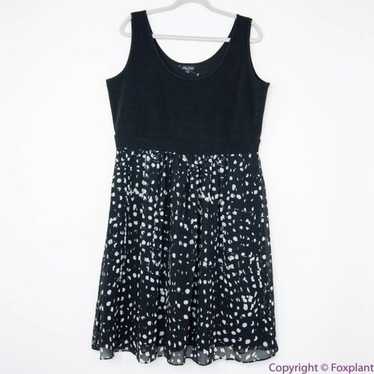 NEW City Chic black white dots sleeveless dress, M