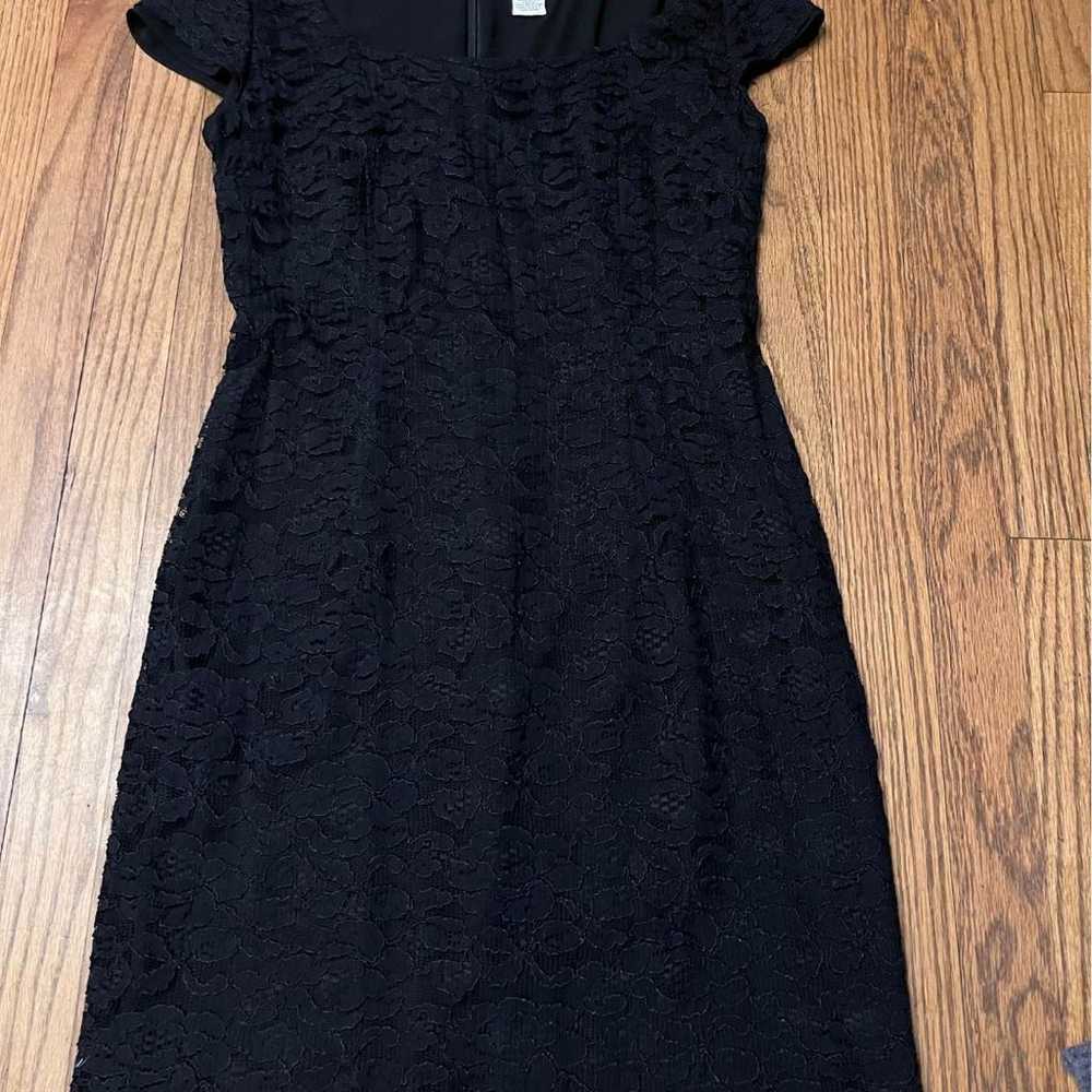 Ann Taylor black lace dress size 8 - image 1