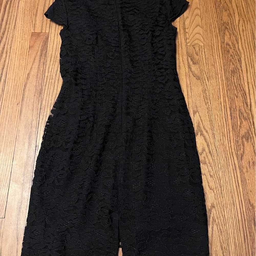 Ann Taylor black lace dress size 8 - image 3