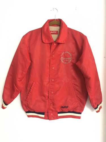 ジャケット・アウター 80s Rawlings wool varsity stadium jacket Vintage Lakers Softball Champs Leather Wool Varsity Jacket