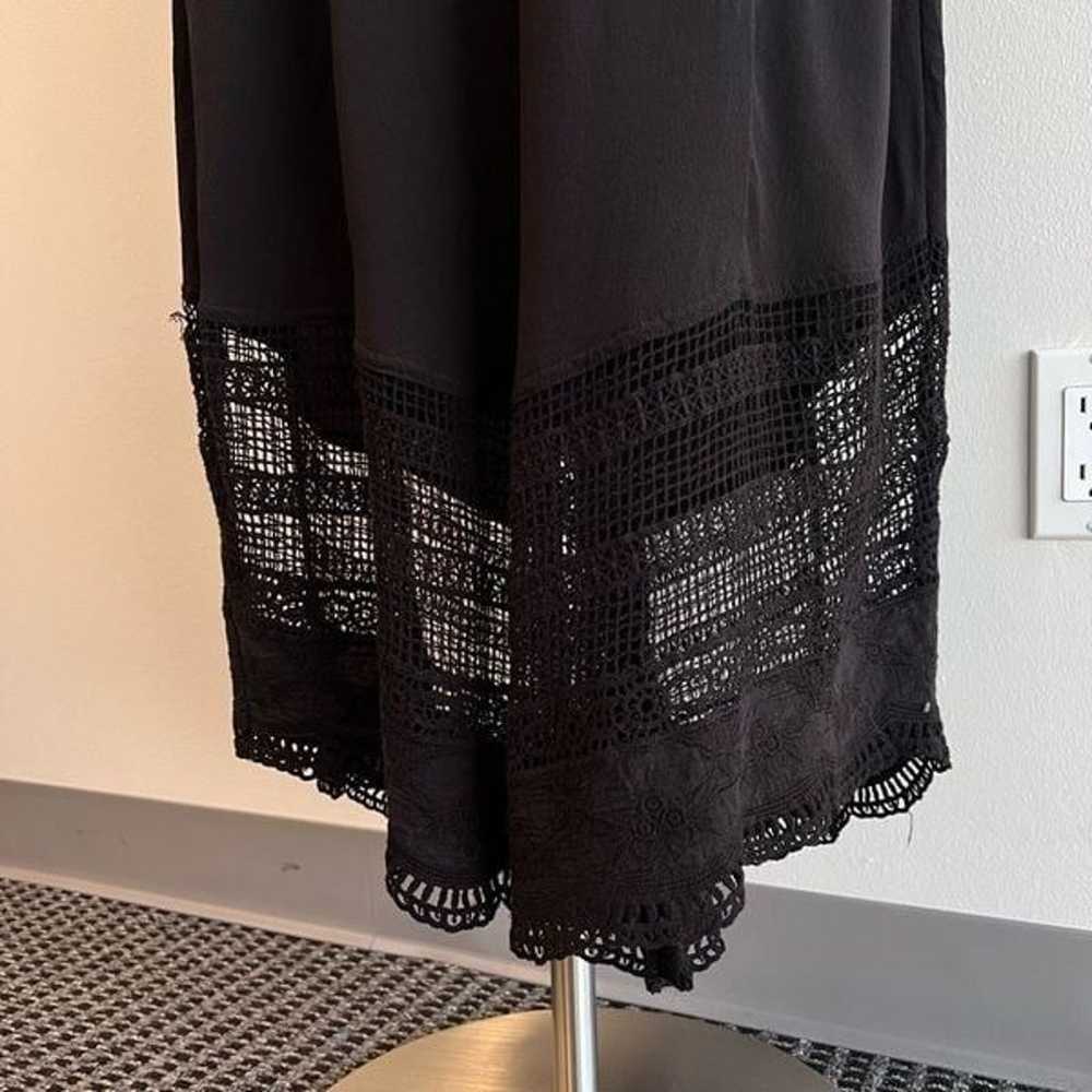 Soft Surroundings Womens Medium Maxi Dress Black … - image 3
