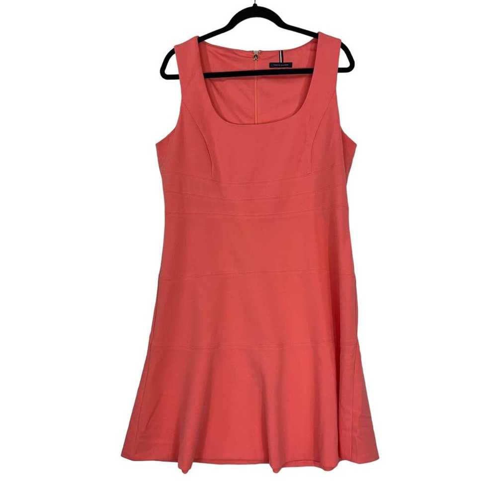Tommy Hilfiger Womens size 14 dress peach sleevel… - image 1