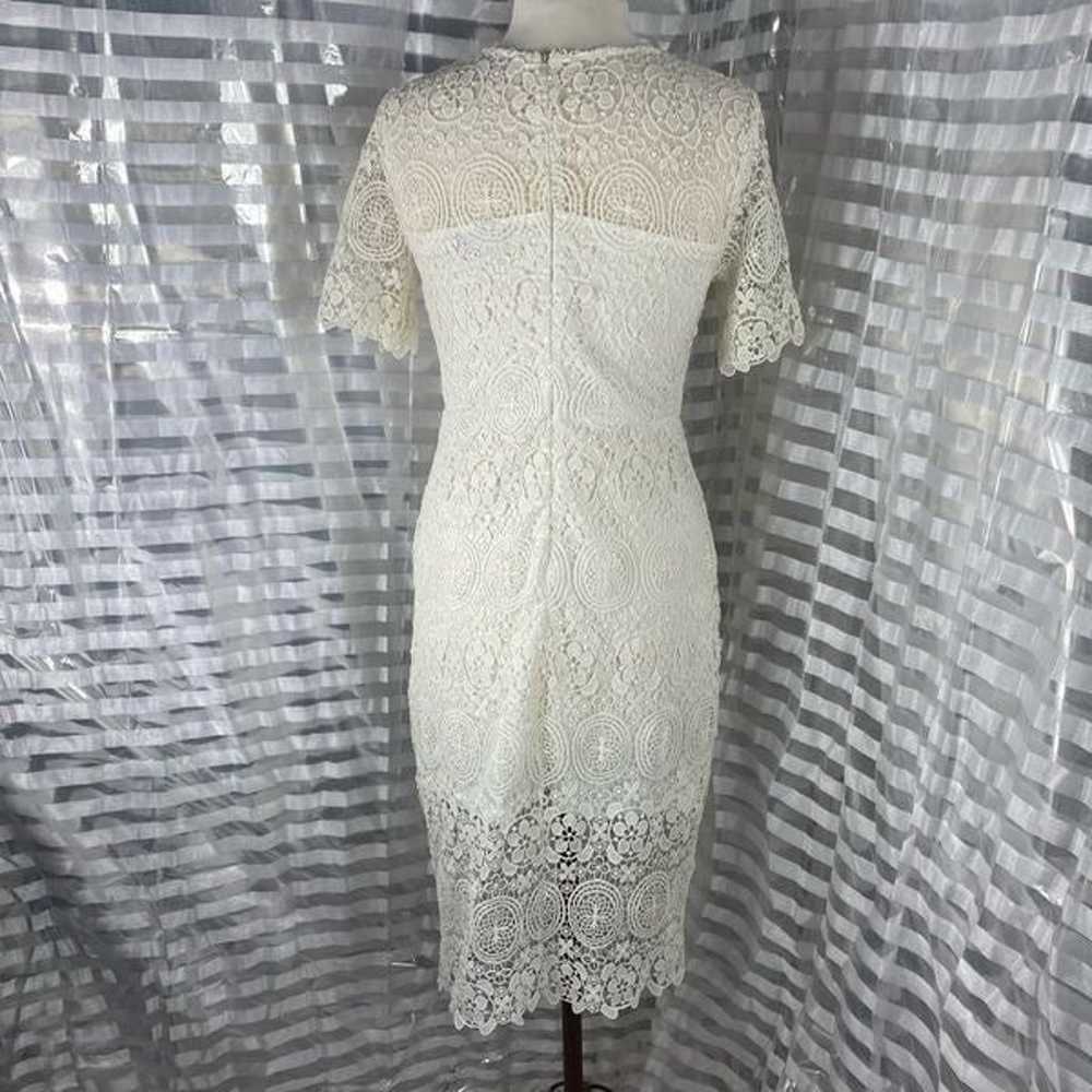Lulus White Lace Overlay Short Sleeve Dressj - image 3