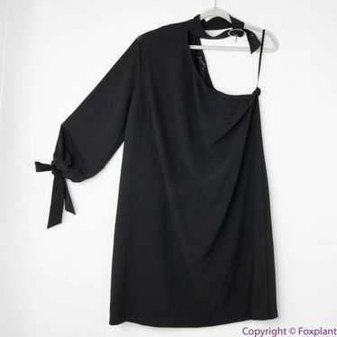 NEW Eloquii Black One Shoulder Dress with Buckle D