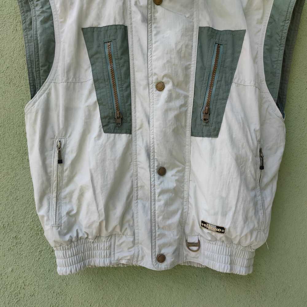 Tracey Vest - Vintage!! Ellesse Zipper & Button U… - image 3