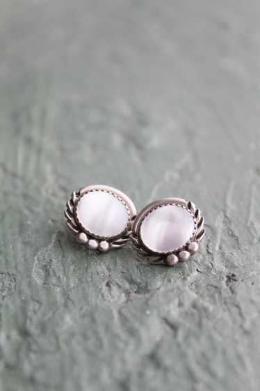 polished shell earrings - image 1