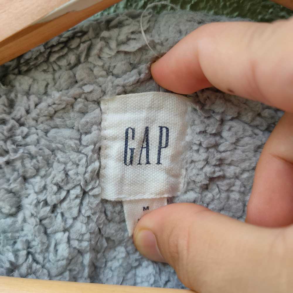 Gap - Vintage Gap Sherpa Fleece Inside Zipper Hoo… - image 7