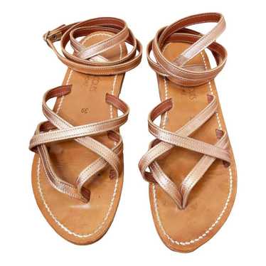 K Jacques Leather sandal