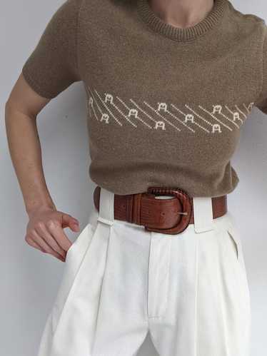 Vintage Etienne Aigner Lambs' Wool & Angora Knit T