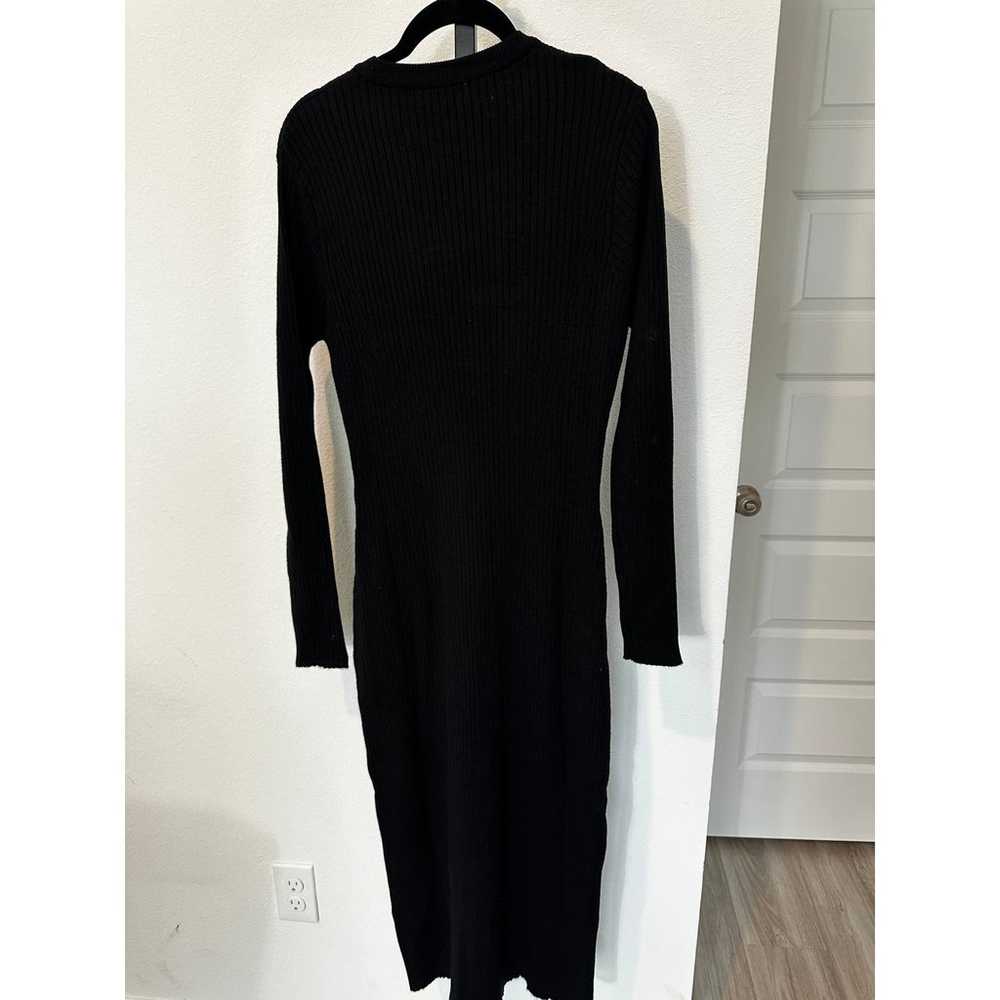 Anatomie Devin Black Long Sleeve Sweater Midi Dre… - image 12