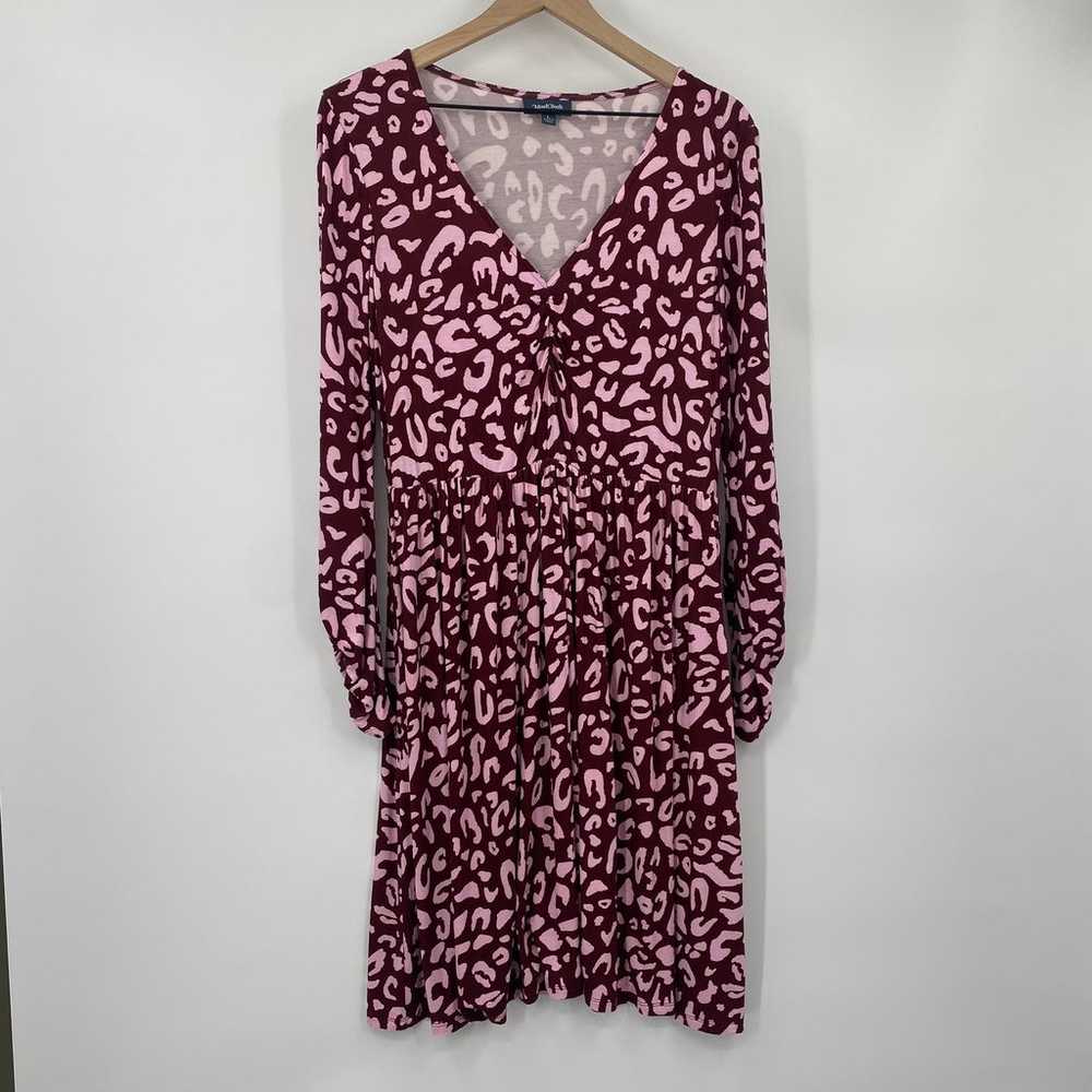 ModCloth Dress Leopard Animal Print Stretchy Jers… - image 5