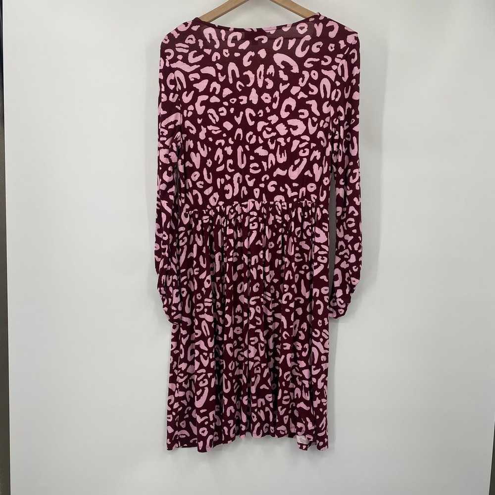 ModCloth Dress Leopard Animal Print Stretchy Jers… - image 7