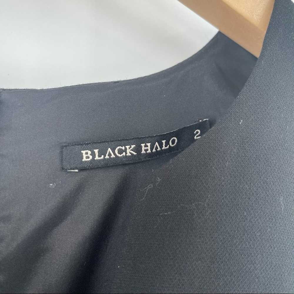 Black Halo Dress Size 2 Navy Blue/ Black Classic … - image 3