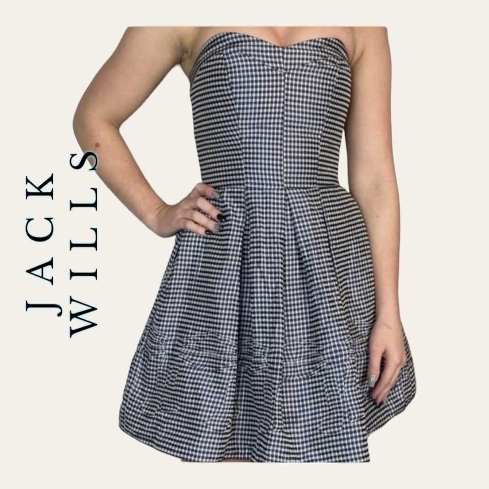 1598. JACK WILLS STRAPLESS FIT AND FLARE DRESS MI… - image 1