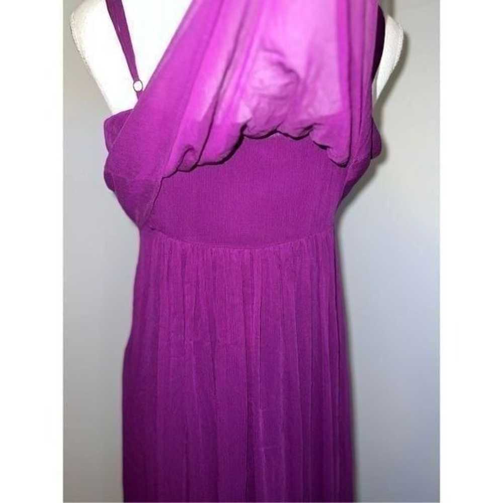 Women’s Purple Tiered Chiffon Hi-Low Maxi Dress 6 - image 7