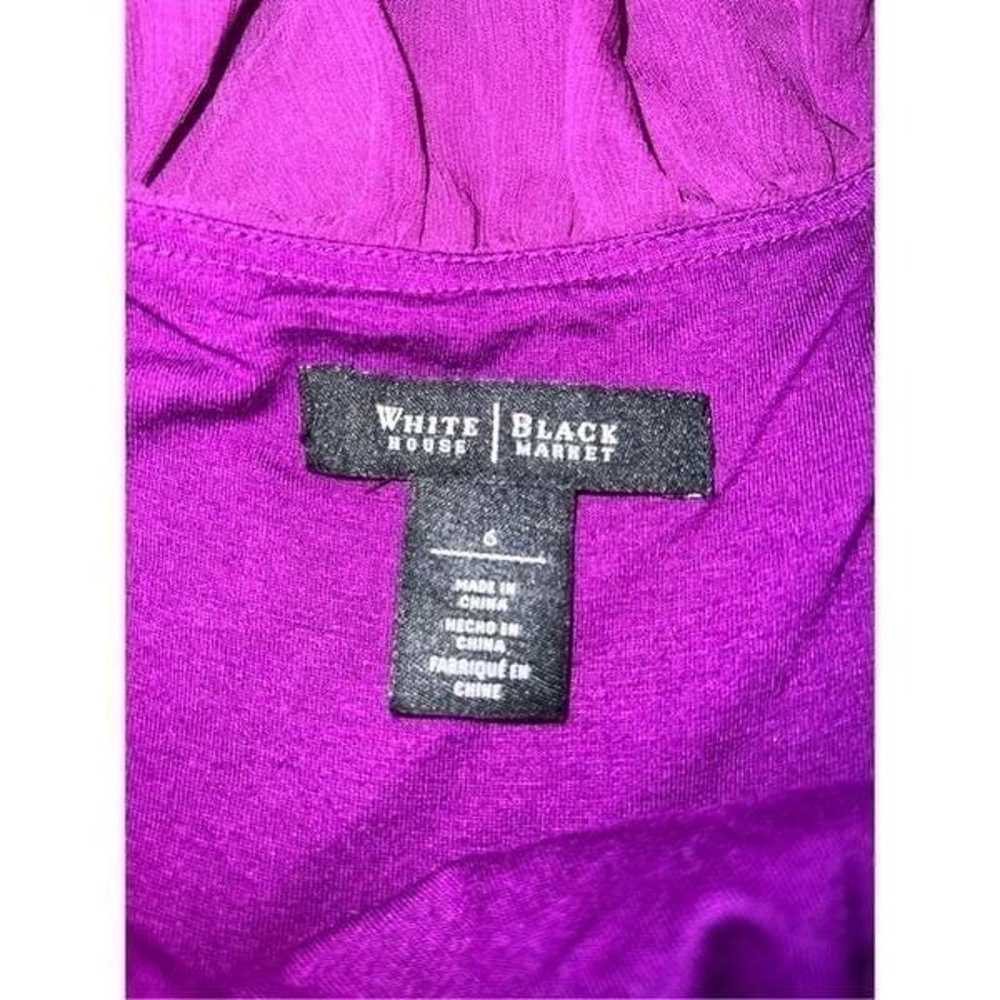 Women’s Purple Tiered Chiffon Hi-Low Maxi Dress 6 - image 9