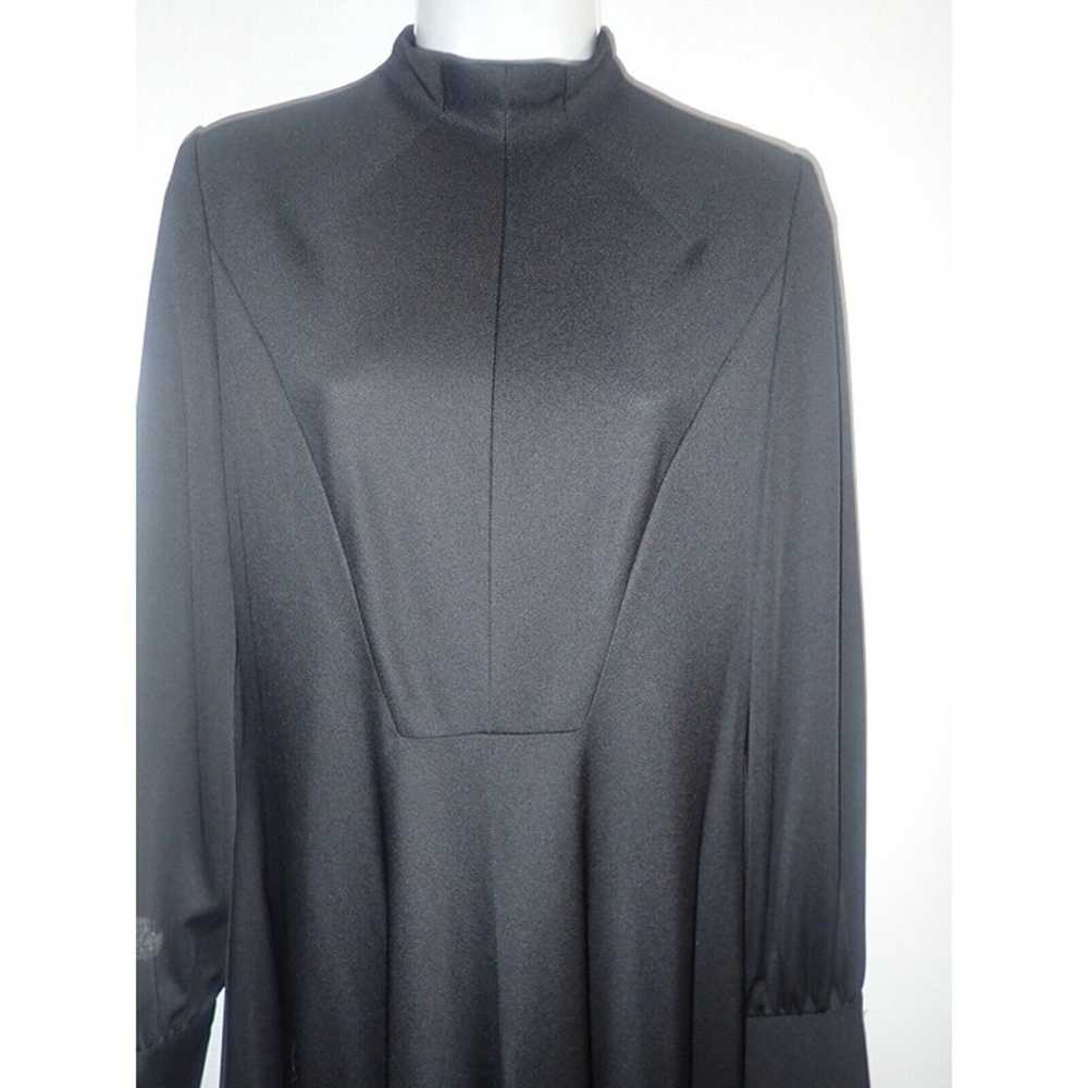 Vintage Eleanor Brenner Couture Black Dress Women… - image 2