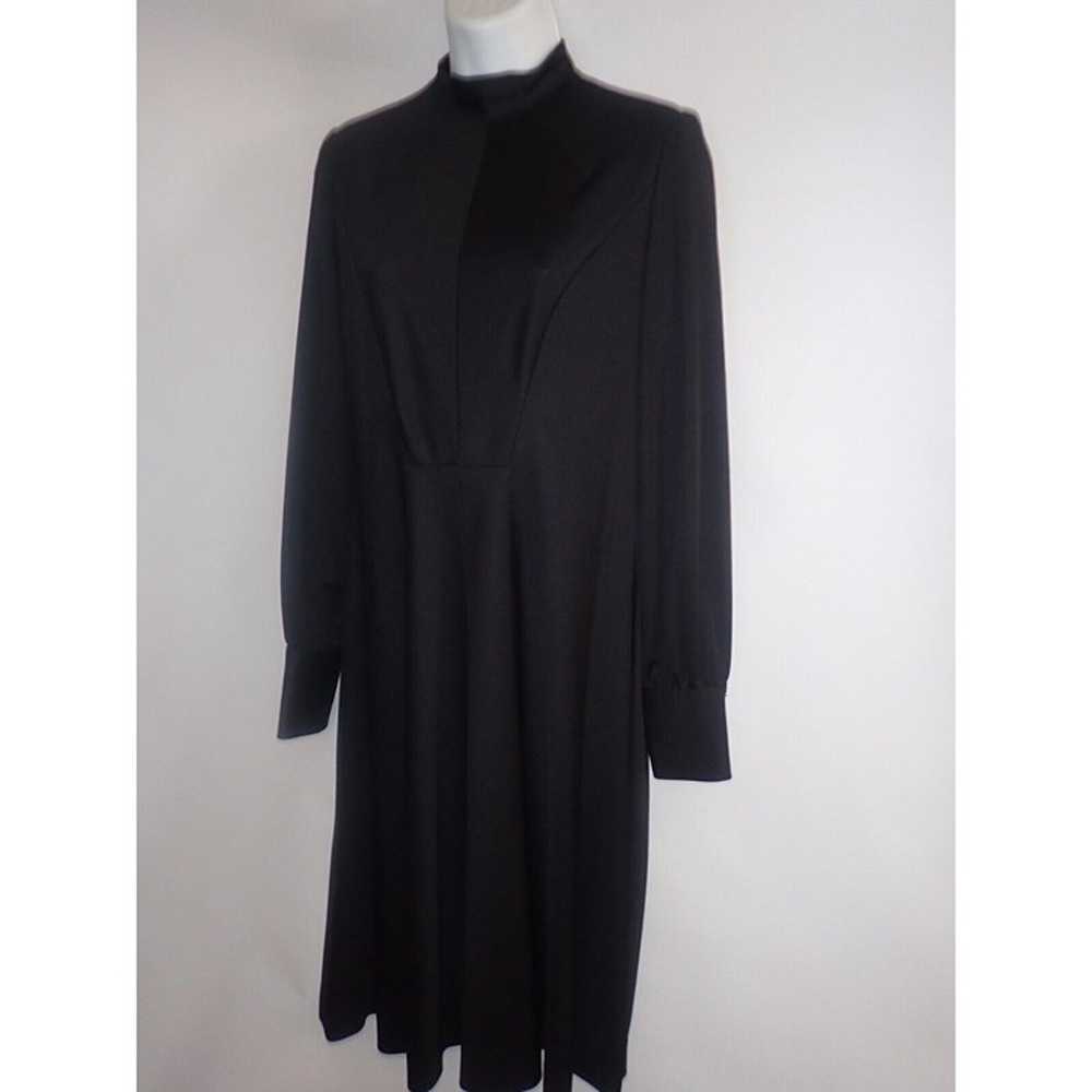 Vintage Eleanor Brenner Couture Black Dress Women… - image 3