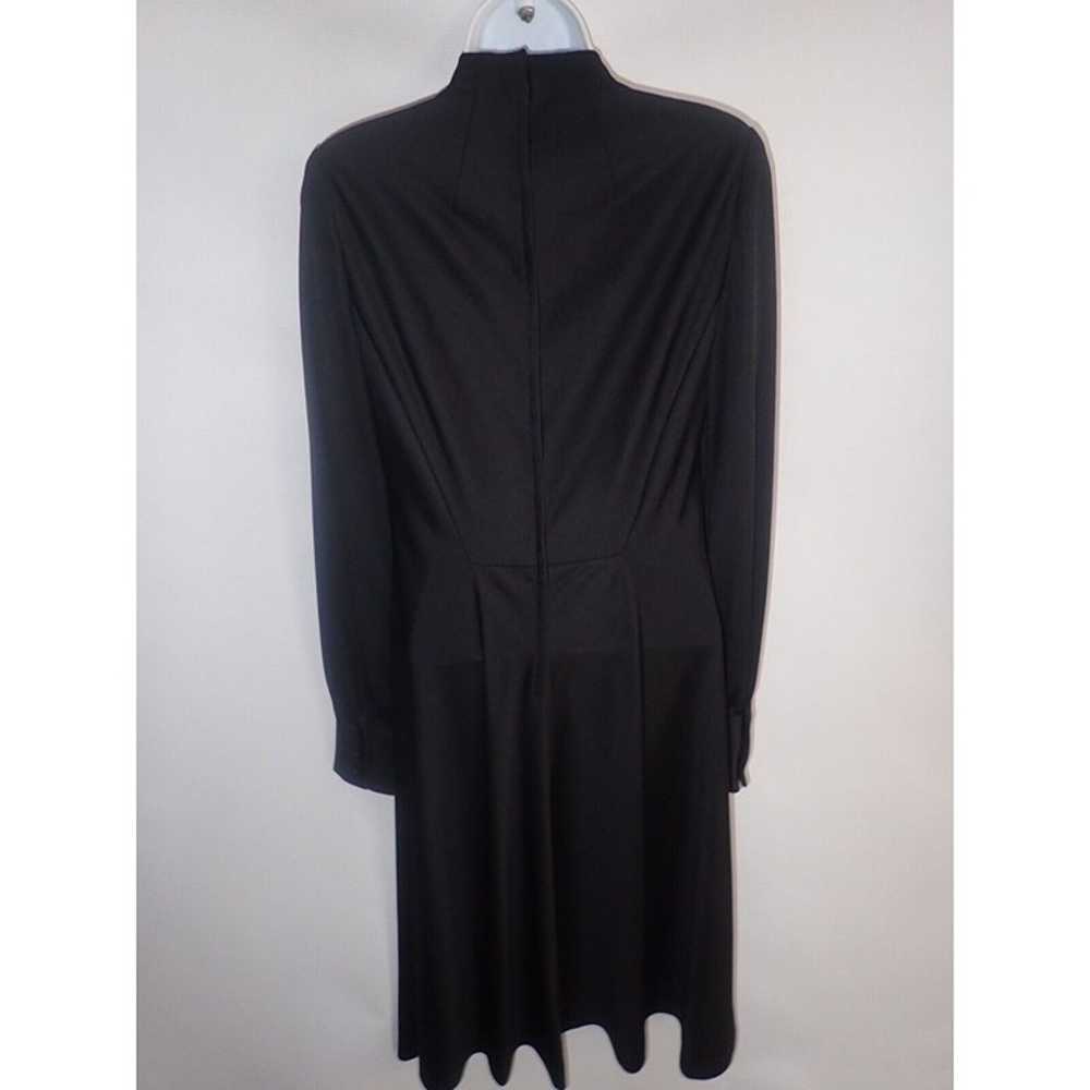 Vintage Eleanor Brenner Couture Black Dress Women… - image 5