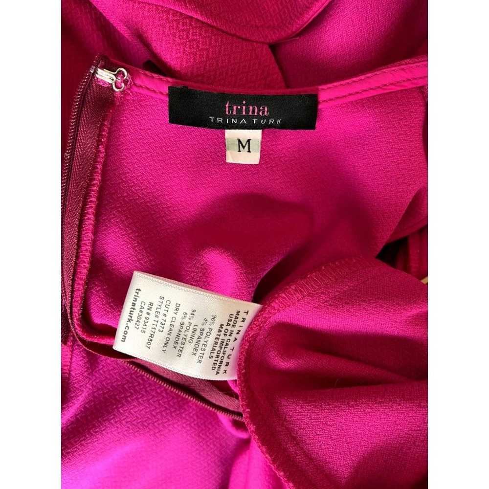 Trina Turk Shea Dress Hot Pink Sleeveless Designe… - image 7