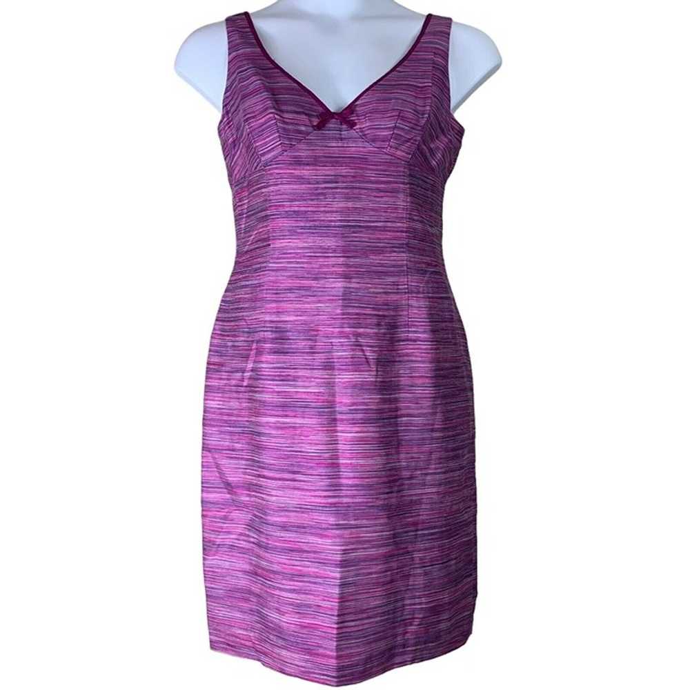 Nanette Lapore 10 Dress Sleeveless Sheath Pink Pu… - image 1