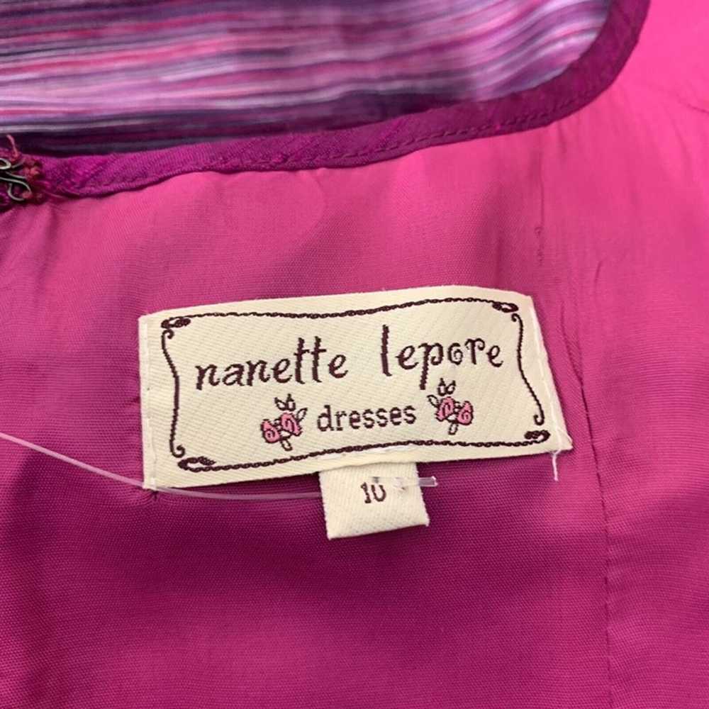 Nanette Lapore 10 Dress Sleeveless Sheath Pink Pu… - image 5