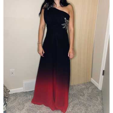 Red and Black Prom dress