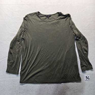 Vintage N Touch Solid Brown Long Sleeve Tee T-Shi… - image 1