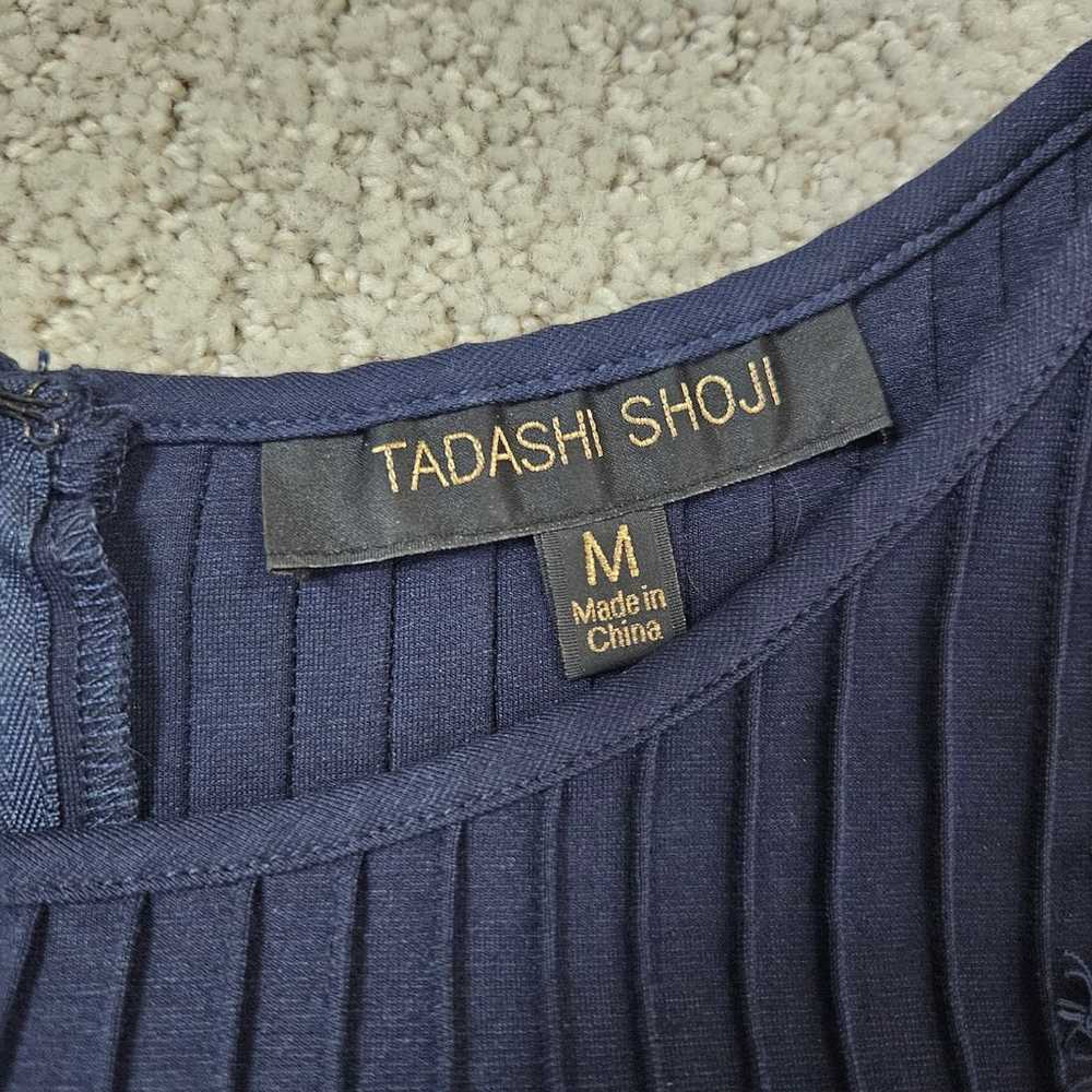 Medium Tadashi Shoji Pintuck Jersey Lace Panel Dr… - image 4