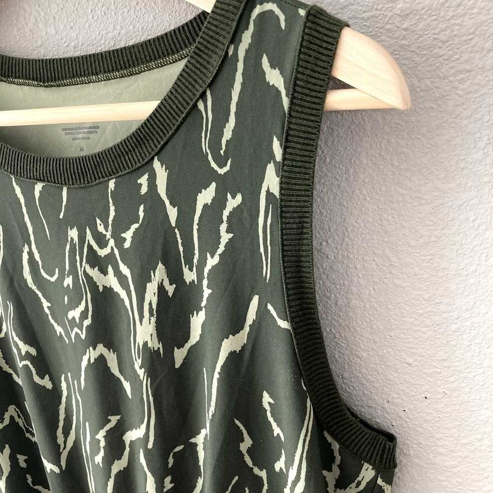 Athleta Rincon Printed Dress Voyage Eucalyptus Ol… - image 5