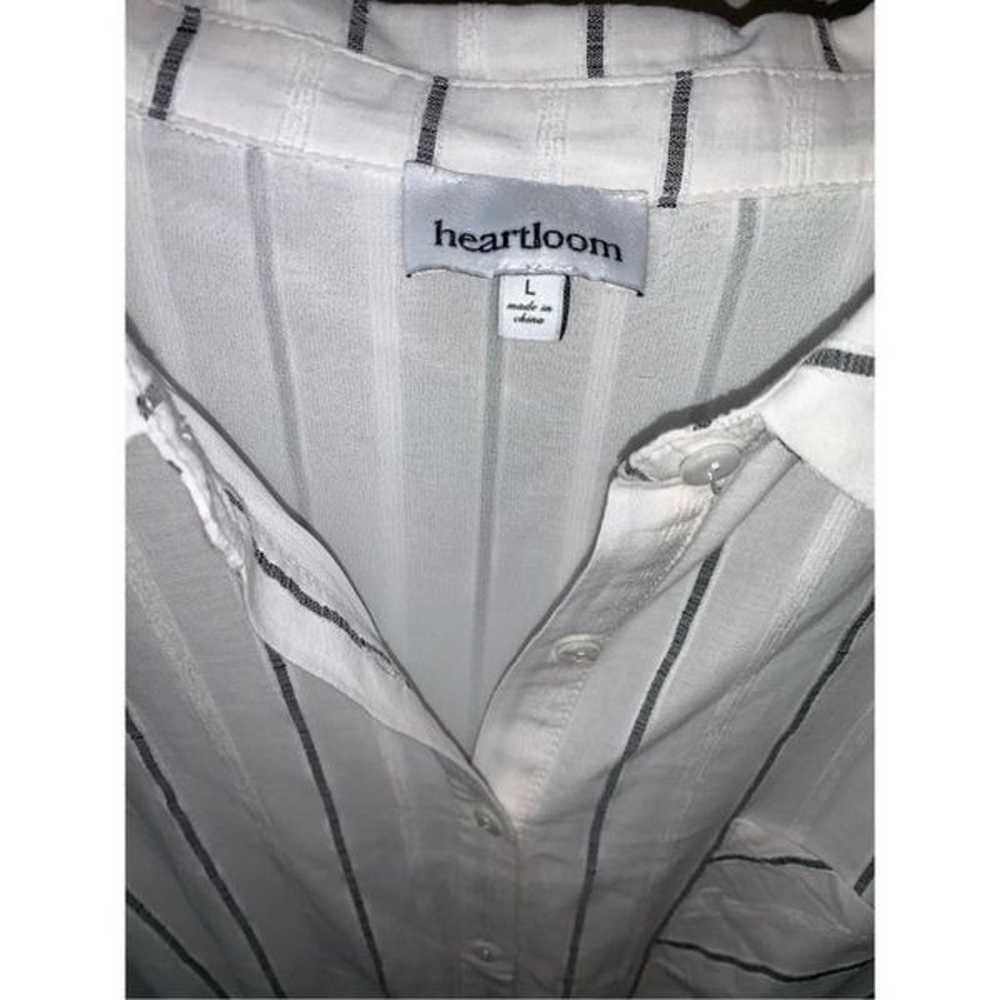 Heartloom Vivian Striped Cotton Button Front Belt… - image 7