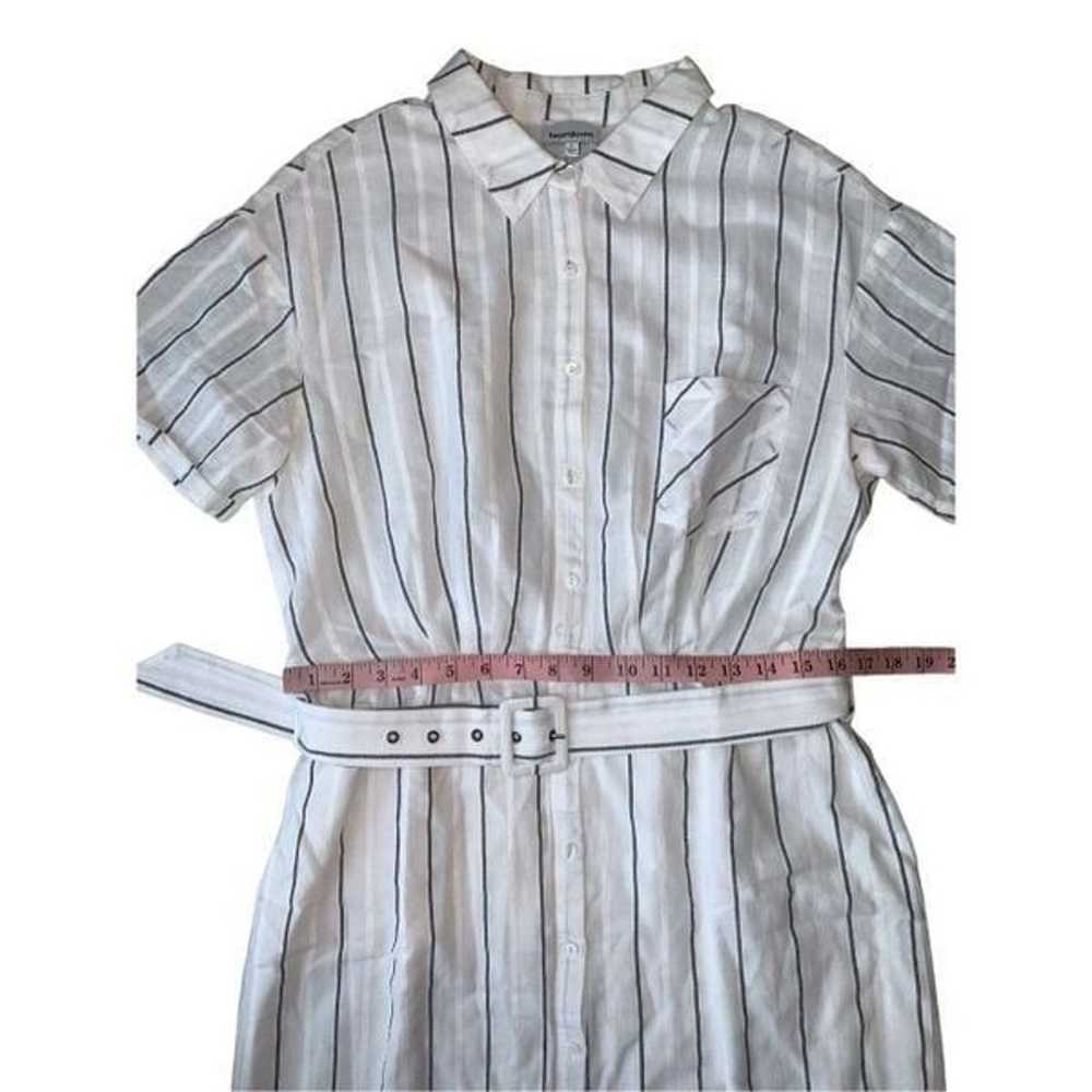 Heartloom Vivian Striped Cotton Button Front Belt… - image 8