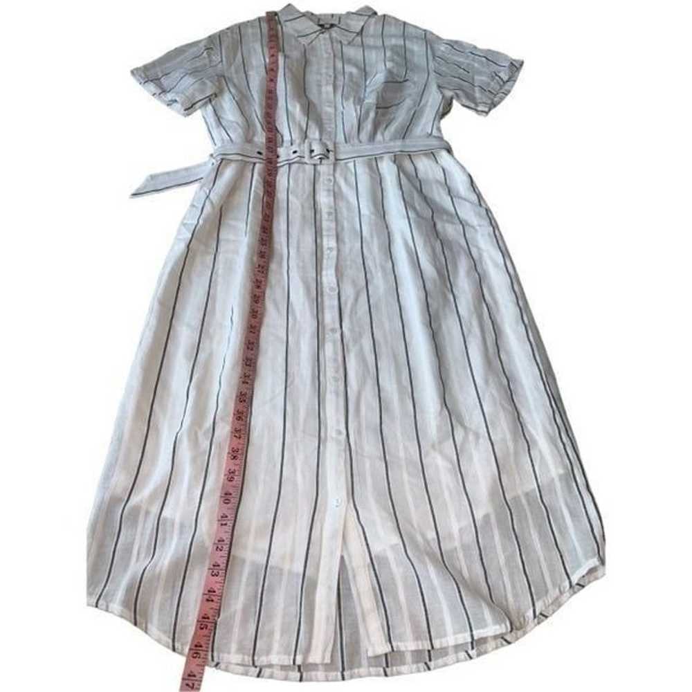 Heartloom Vivian Striped Cotton Button Front Belt… - image 9