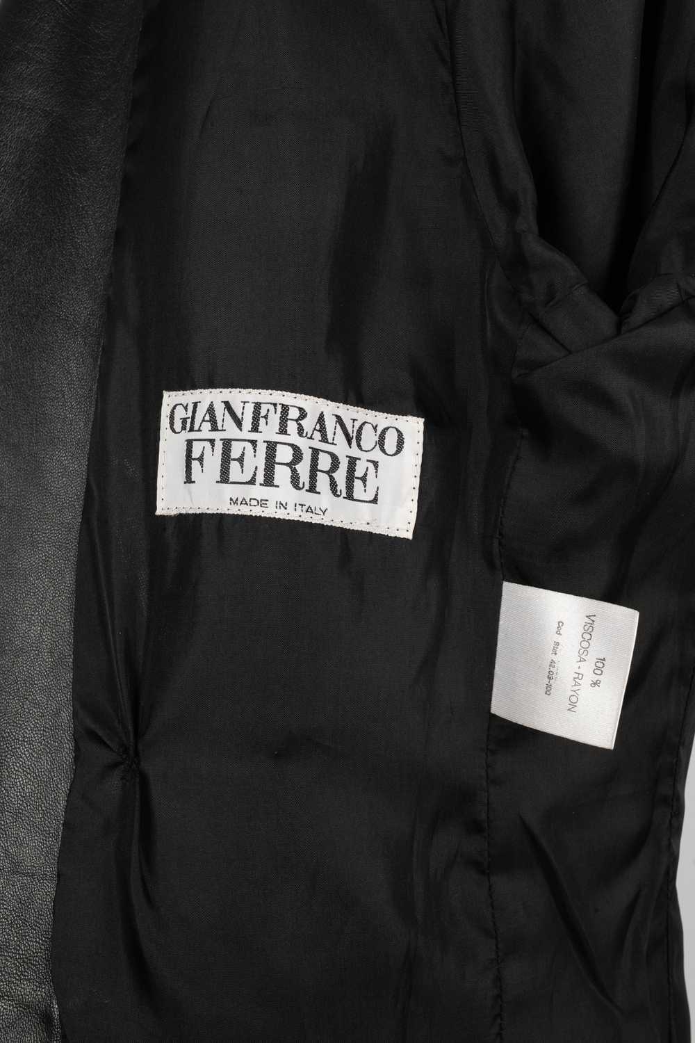 Veste en cuir Gianfranco Ferré - image 9