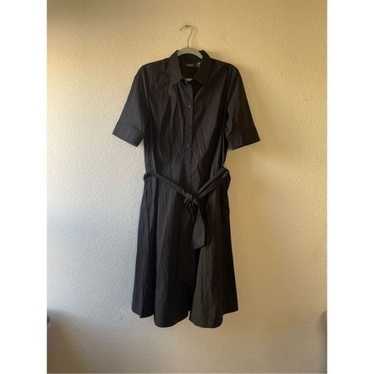 Lauren Ralph Lauren black shirt dress midi length… - image 1