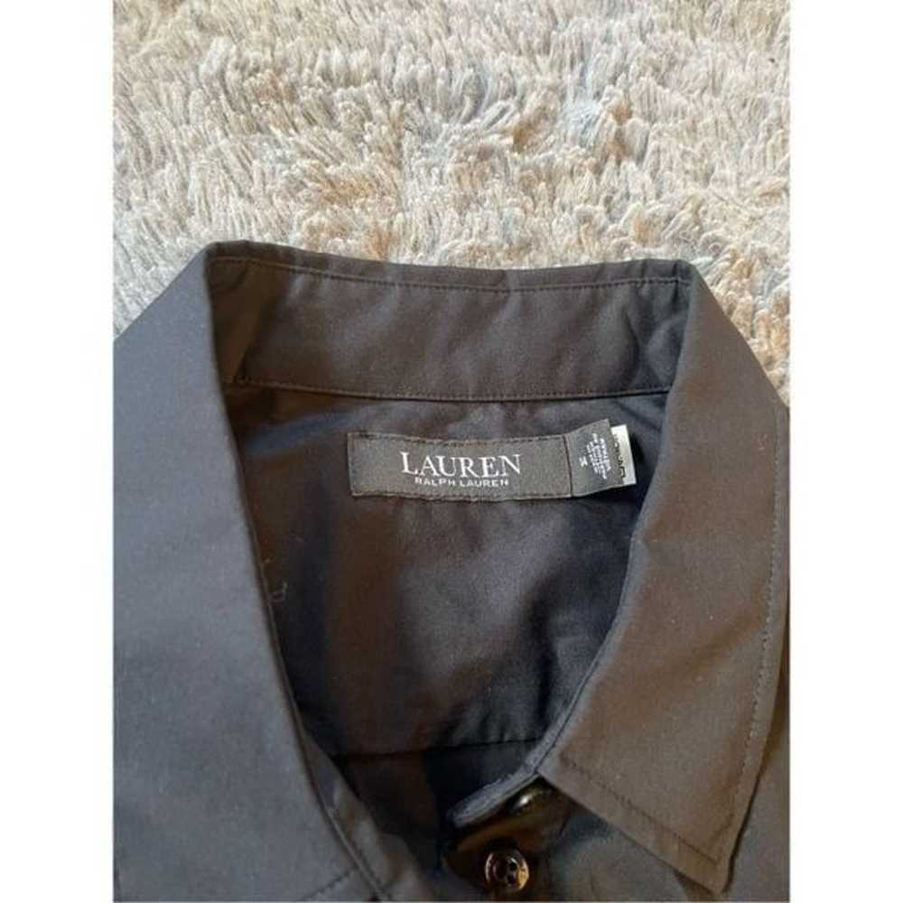 Lauren Ralph Lauren black shirt dress midi length… - image 5