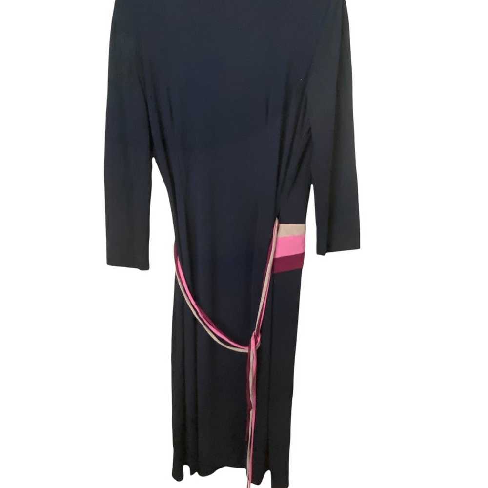 BCBGMAXAZRIA Black Wrap Dress Size Large - image 4