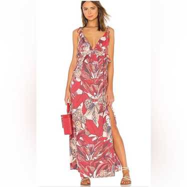 Maaji Maxi Dress Floral Print Side Slit. Size Lar… - image 1