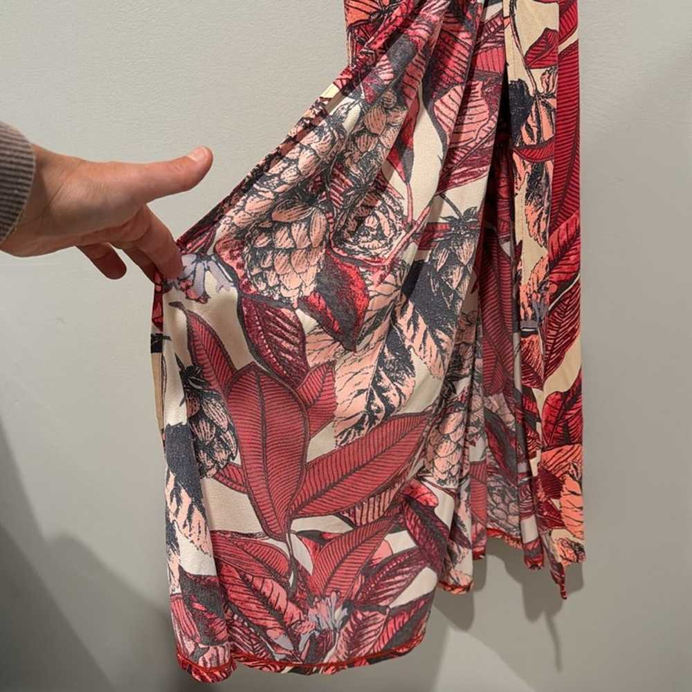 Maaji Maxi Dress Floral Print Side Slit. Size Lar… - image 4