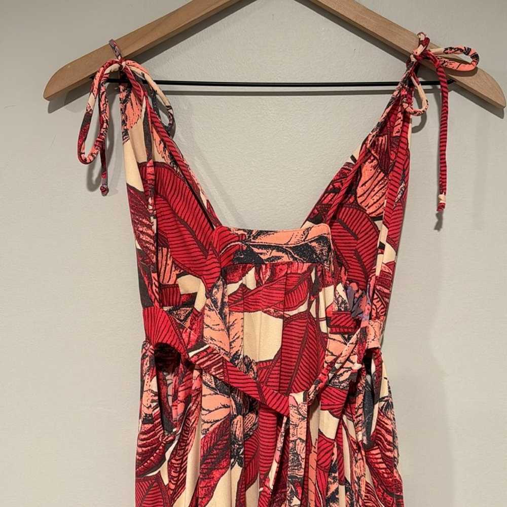 Maaji Maxi Dress Floral Print Side Slit. Size Lar… - image 7