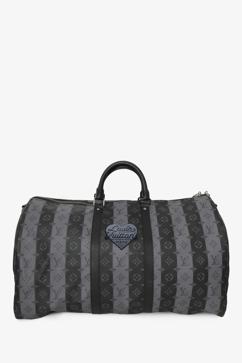 Louis Vuitton x Nigo Black/Grey Monogram Stripe E… - image 1