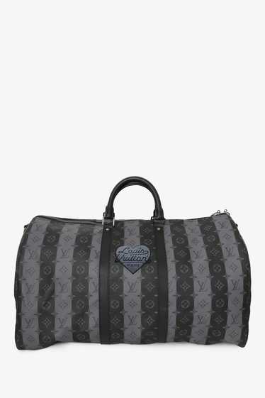 Louis Vuitton x Nigo Black/Grey Monogram Stripe E… - image 1