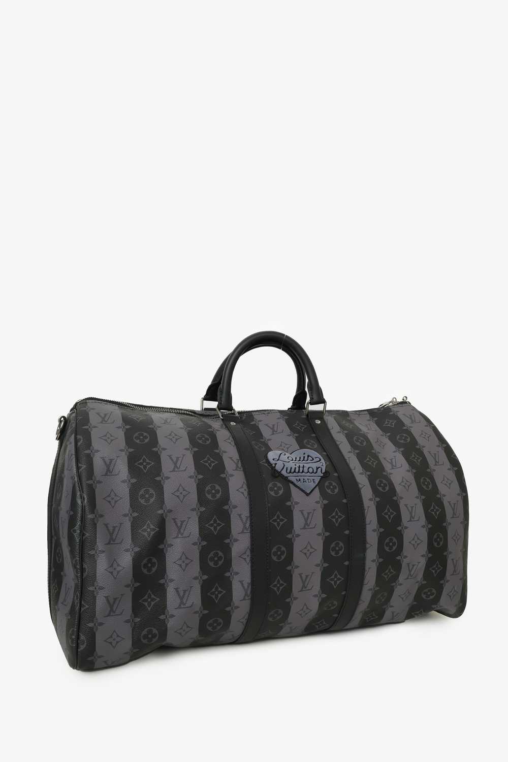 Louis Vuitton x Nigo Black/Grey Monogram Stripe E… - image 7