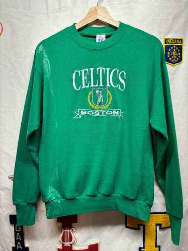 Vintage Boston Celtics Embroidered Logo 7 Green C… - image 1