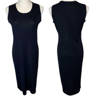 Misook Sleeveless Knit Sheath Dress Black, size XS
