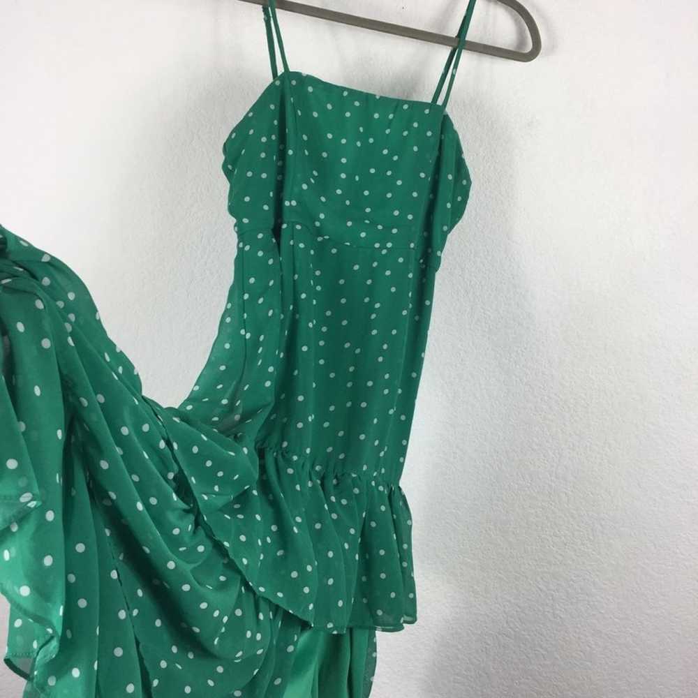 Lulus Nellie Green Polka Dot Ruffle Tiered Sleeve… - image 10